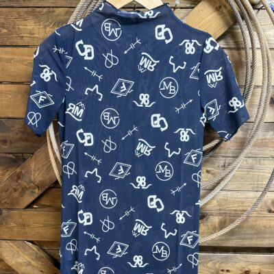 Womens Cruel Denim S/S Mesh Top-Navy Brands