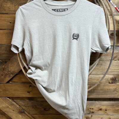 Mens Cinch S/S Tee-Stone Heather