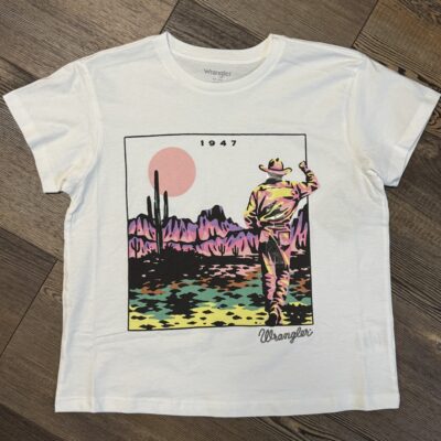Womens Wrangler Retro S/S Tee-Neon Cowboy