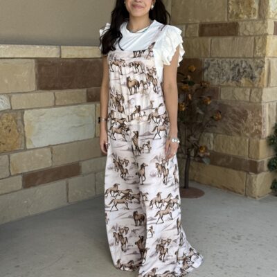 Womens Lovlei Ranch Sammie Romper-Wild & Free