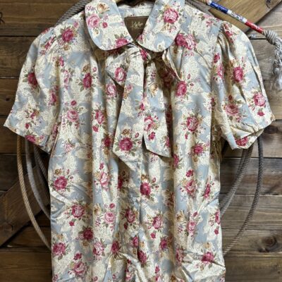 Womens Lovlei Ranch Chantilly S/S Pearl Snap-Antique Pink Floral