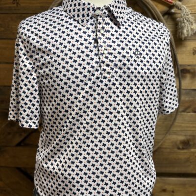 Mens Panhandle Slim S/S Performance Polo-Texas