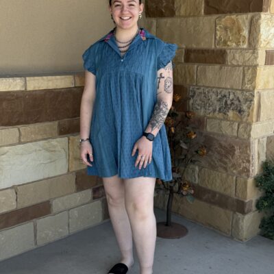 Womens Oh My Stars Skyler Dress-Blue