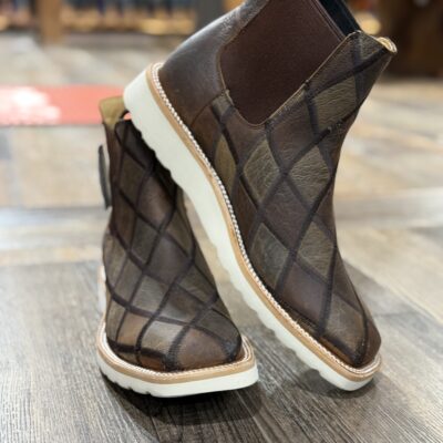 Mens Horse Power 6" Swedge Boot-Brown Patchwork