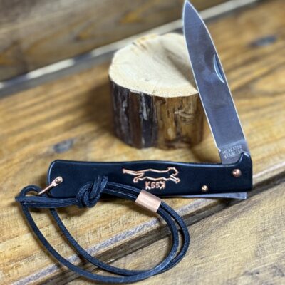 Otter Mercator Copper Cat Pocket Knife Set-Black/Copper