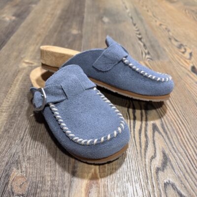 Minnetonka Buckle Clog - Vintage Blue