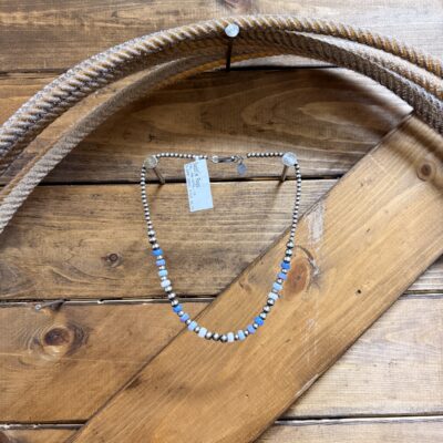 Navajo Pearl & Opal 3-5MM Graduated Necklace