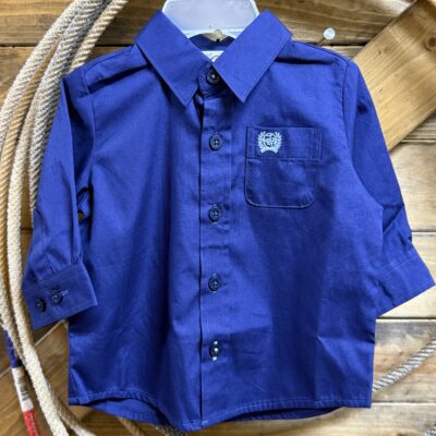 Infant Boys Cinch Classic L/S Button Down-Royal