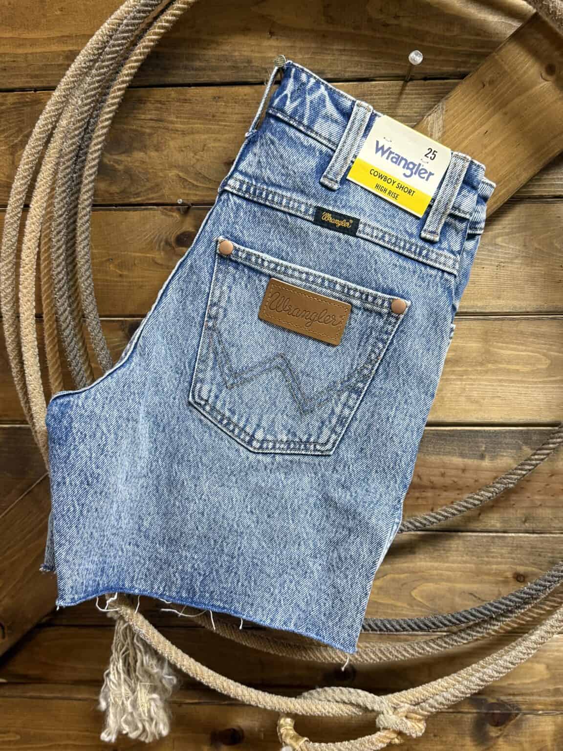 Wrangler Rodeo Shorts Womens Wrangler High Rise Cowboy Shorts-Blissful - Saddle Rags
