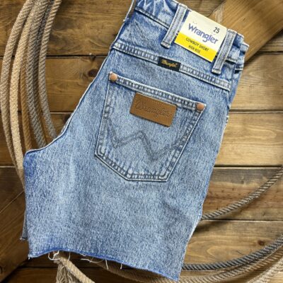 Womens Wrangler High Rise Cowboy Shorts-Blissful