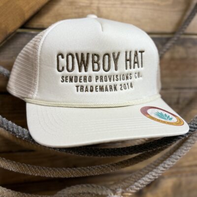 Sendero Provisions Cowboy Hat Cap-Cream/Tan