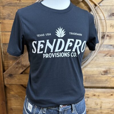 Mens Sendero Provisions Logo Tee-Black