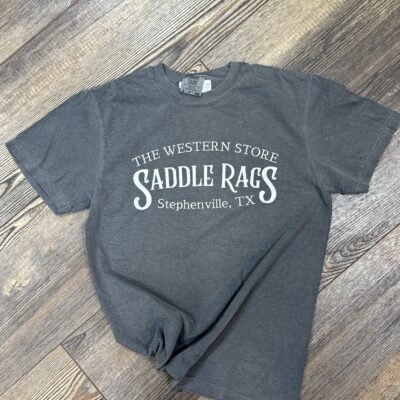 Saddle Rags Pepper Grey Traditional Title Tee