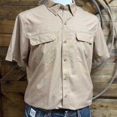 Mens Ariat S/S VentTek Outbound Fitted Button Down-Cartouche