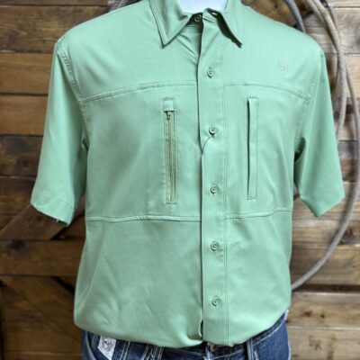 Mens Ariat S/S VentTek Classic-Watercrest Green