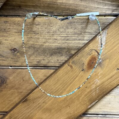 Multi Bead Turquoise Strand Necklace