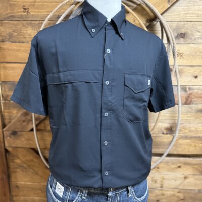 Huk Men's Tidepoint Button Down-Black
