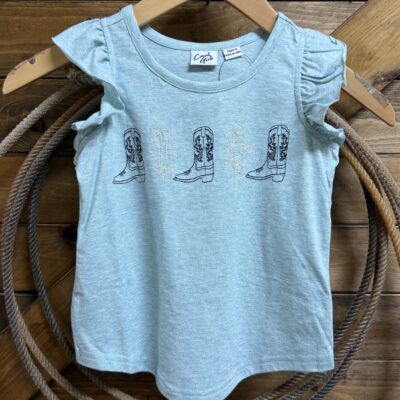 Girls Cruel Girls Boots Tank-Light Blue