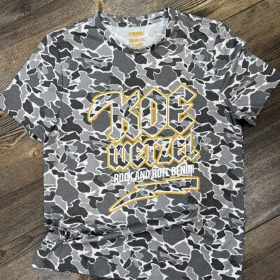 Mens Rock&Roll x Koe Wetzel S/S Tee-Charcoal Camo