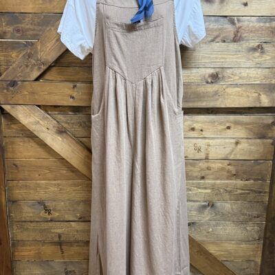 Womens Cruel Denim Jumpsuit-Brown