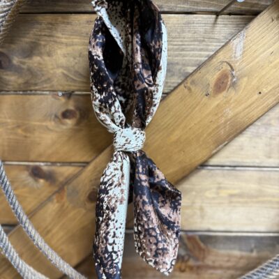 Cobra Print Cowboy Wild Rag 20"