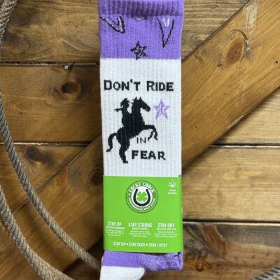 Lucky Chuck Performance Boot Socks-Dont Ride In Fear