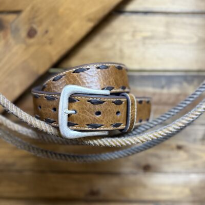 Womens Ariat Buckstitch Belt-Brown
