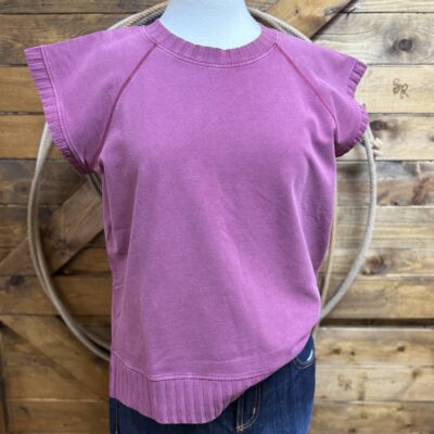 Womens Flag & Anthem Dolman Top-Burgundy