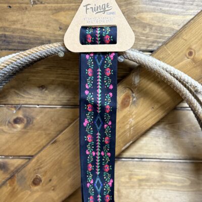 Fringe Scarves Fiesta Twilly-Black