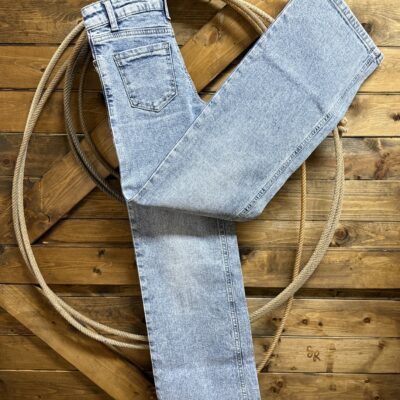 Girls Cruel Girls High Rise Wide Leg Jean- Light Stonewash