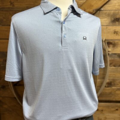 Mens Cinch ArenaFlex S/S Polo-Light Blue