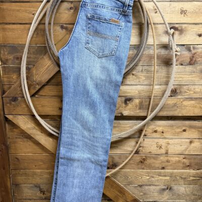 Mens Rock&Roll Vintage ' 46 Denim-Double Barrel Straight-Light Wash