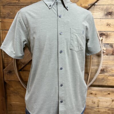 Mens Huk Kona S/S Button Down-Moss