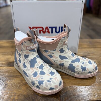 XTRATUF Womens 6" Ankle Deck Boot Sport-Ivory Duck Camo