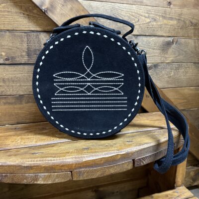 American Darling Canteen Bag-Black Suede