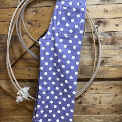 Womens Ee:some Polka Dot Pants-Purple/White