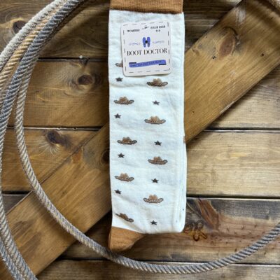 Womens Boot Doctor Over The Calf Boot Socks-Cowboy Hats