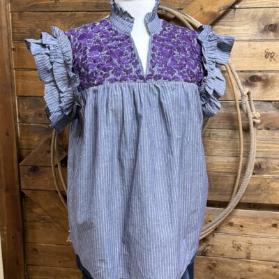 Womens Oh My Stars Emma Top-Purple