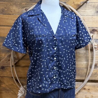 Womens Sendero Best Of Luck S/S Top-Midnight Blue