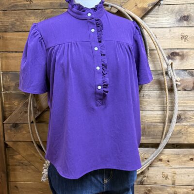 Womens Oh My Stars Addie Top-Purple