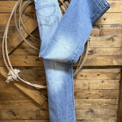 Womens Ariat Ultra High Rise Luana Wide Leg Jean-Light Wash