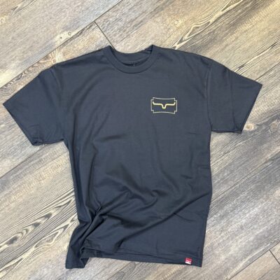 Mens Kimes Ranch Camo Crest S/S Tee-Graphite Black