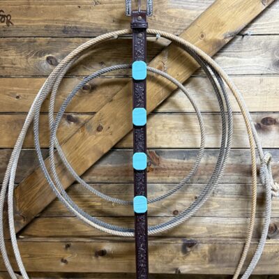 Kids Turquoise Stone Belt-Brown/Turquoise