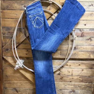 Womens Ariat Decatur High Rise Slim Trouser Jean-Dark Wash