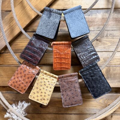 Fenoglio Boot Leather Money Clip Wallets