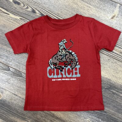 Toddler Boys Cinch S/S Tee-Burgundy