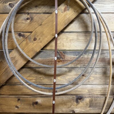 Mustang Ridge Leather Hat Band W/Silver Conchos