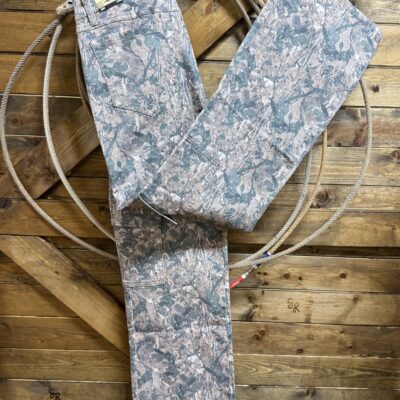 Womens Rock&Roll Cargo Wide Leg Pants-Camel Camo