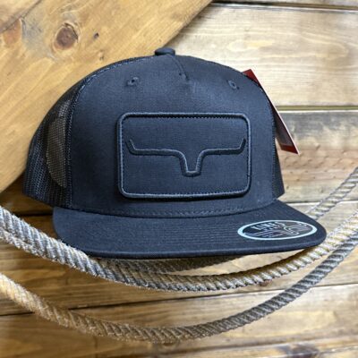 Kimes Ranch Banner Vent Cap-Black/Black
