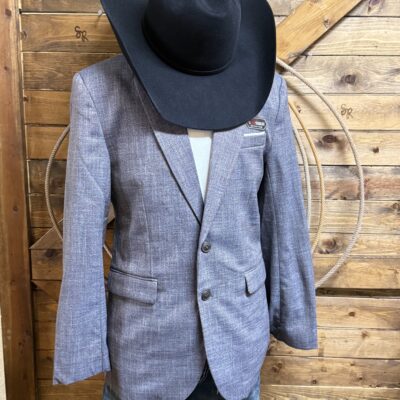Mens Rock&Roll Sport Coat-Dark Brown Iridecent